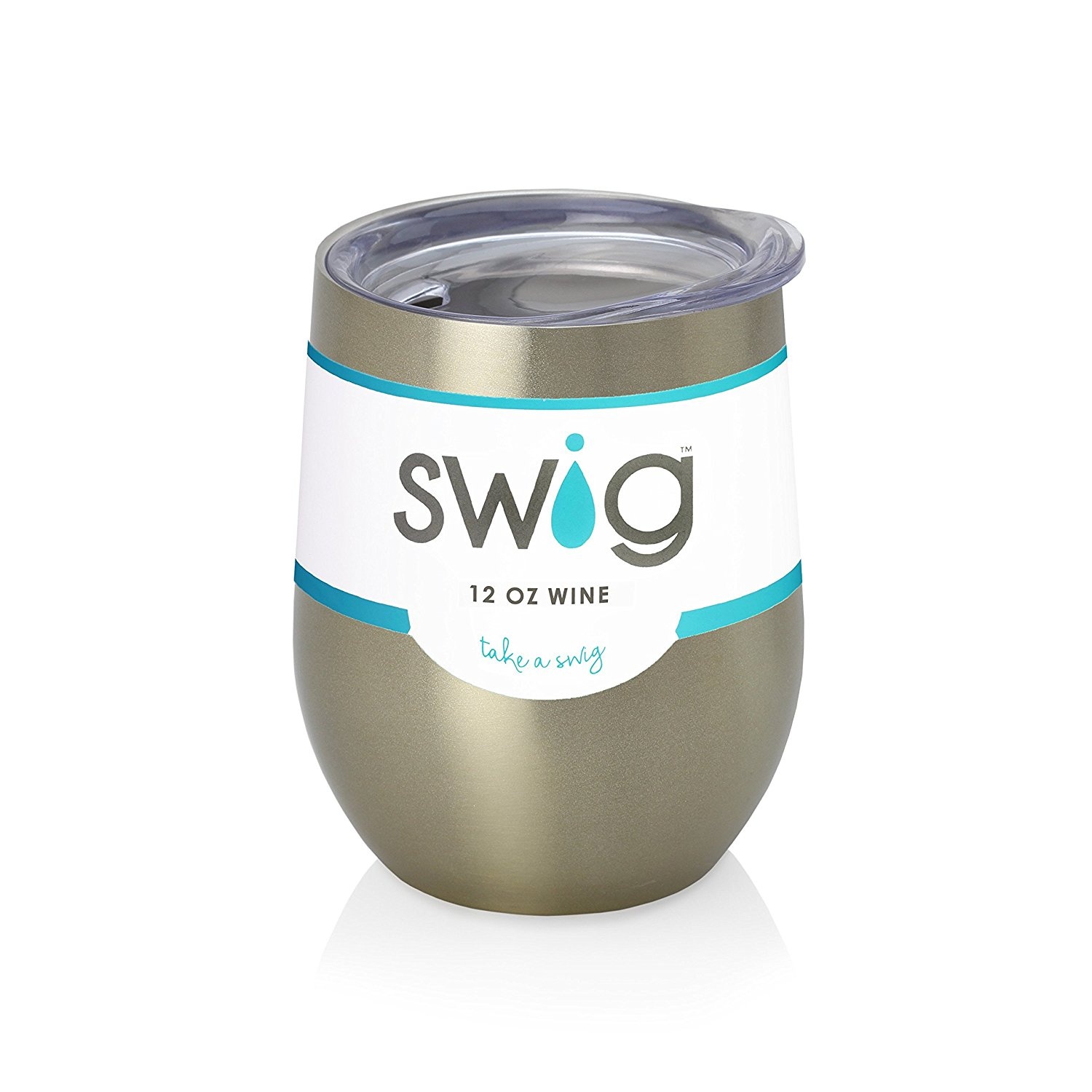 slide 1 of 1, Swig Gold Stemless Wine Cup, 12 oz