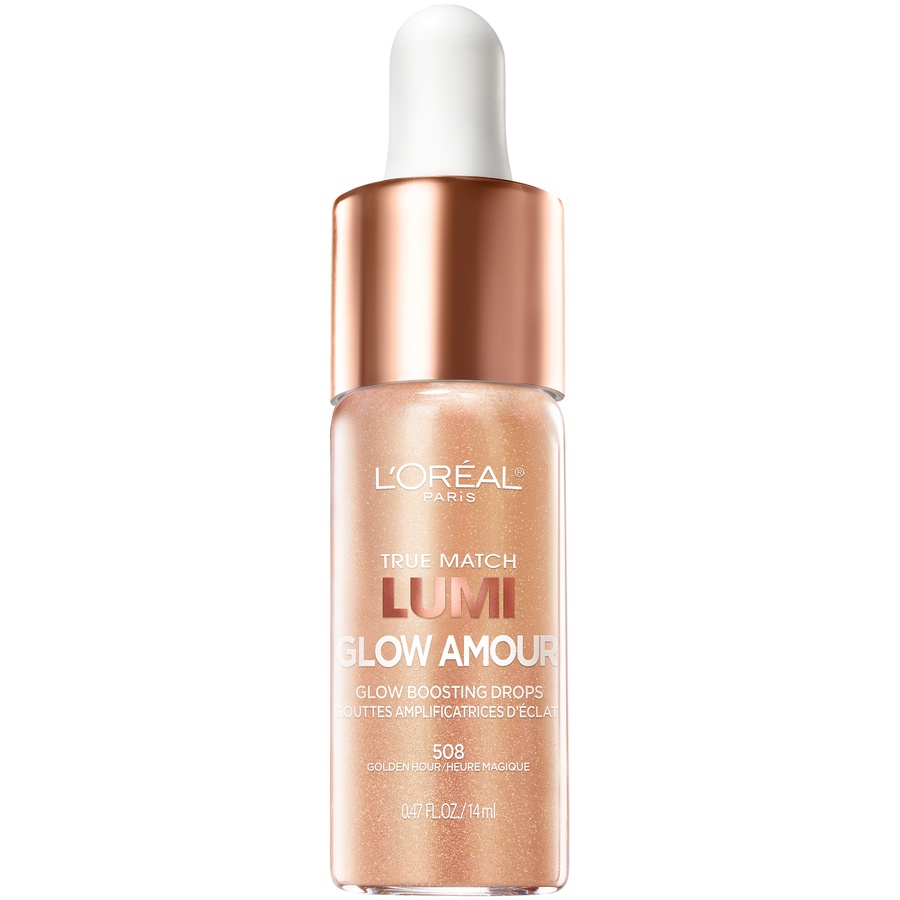 slide 1 of 2, L'Oréal True Match Lumi Glow Amour Glow Boosting Drops Golden Hour, 0.47 fl oz