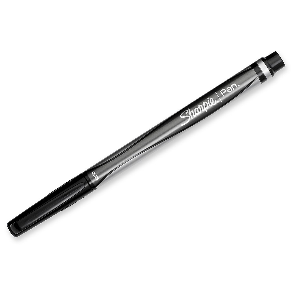 slide 2 of 5, Sharpie Black Medium Tip Felt Tip Marker Pen, 3 ct