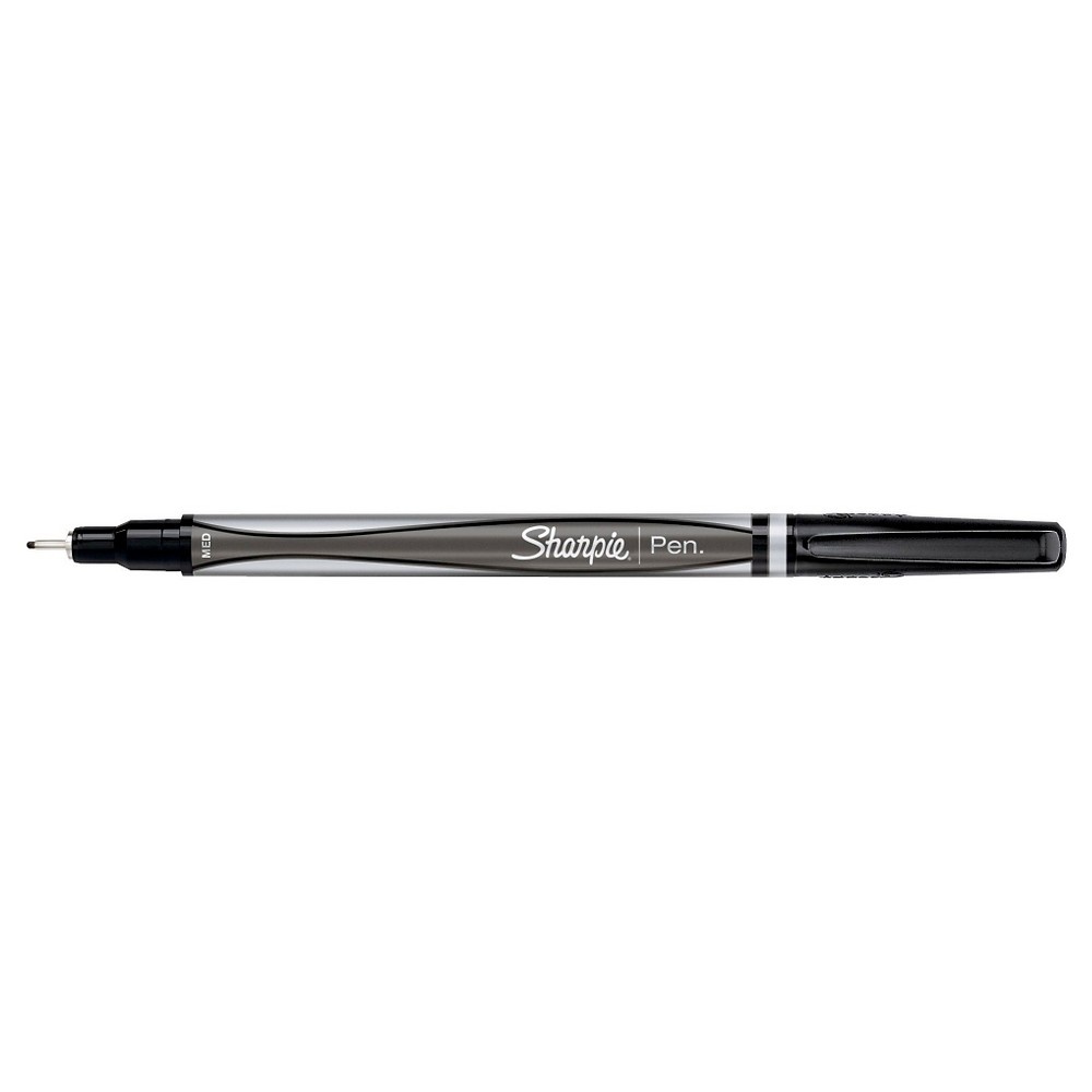 slide 4 of 5, Sharpie Black Medium Tip Felt Tip Marker Pen, 3 ct