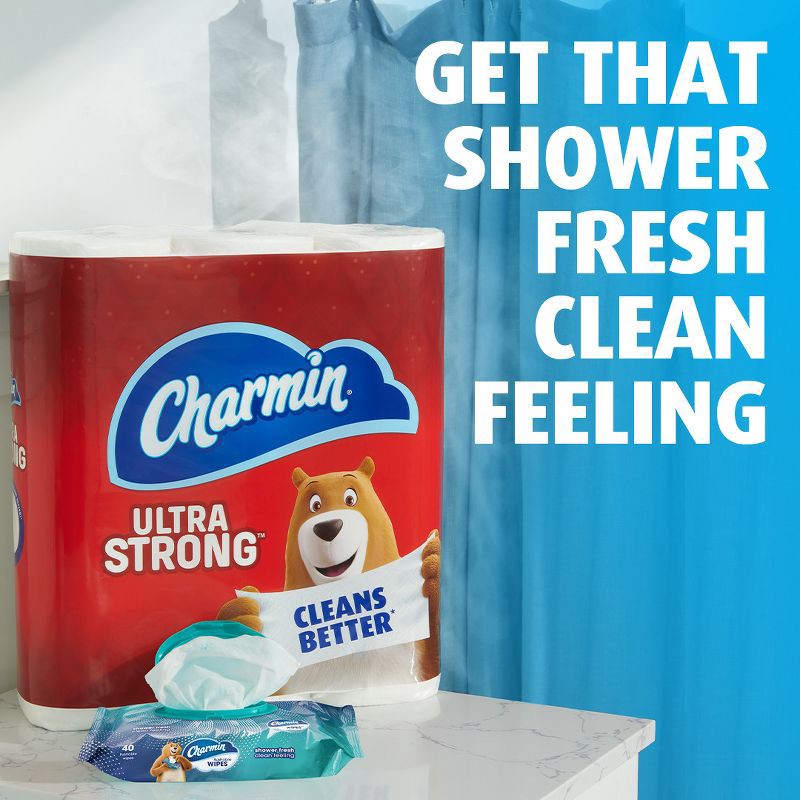 slide 5 of 11, Charmin Flushable Wipes - 4pk/40ct, 4 ct, 40 ct