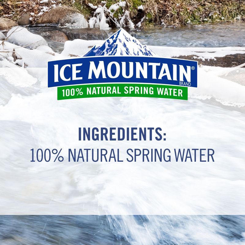 slide 7 of 7, Ice Mountain Brand 100% Natural Spring Water - 2.5 gal (320 fl oz) Jug, 2.5 gal, 320 fl oz