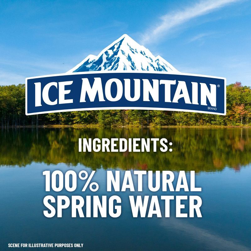 slide 10 of 10, Ice Mountain Brand 100% Natural Spring Water - 6pk/23.7 fl oz Sport Cap Bottles, 6 ct; 23.7 fl oz