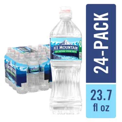 Ice Mountain Spring Water - 6 Pack/23.7 Fl Oz Sport Cap Bottles with Flip Cap