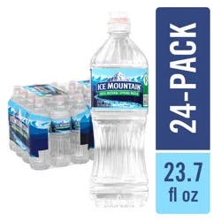 Ice Mountain Spring Water - 6 Pack/23.7 Fl Oz Sport Cap Bottles with Flip Cap
