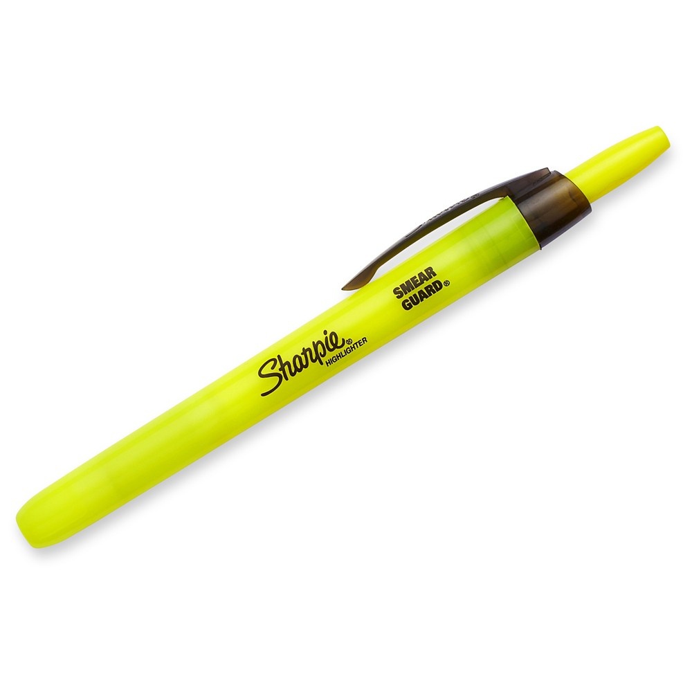 slide 3 of 7, Sharpie Retractable Highlighter, Medium Tip Multicolor Ink, 4 ct