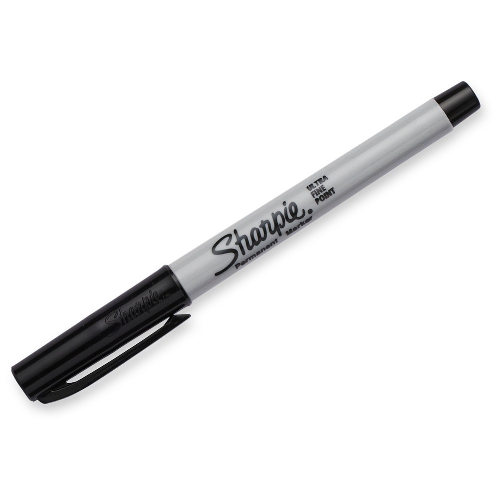 slide 2 of 6, Sharpie Black Ultra Fine Tip Permanent Marker, 4 ct