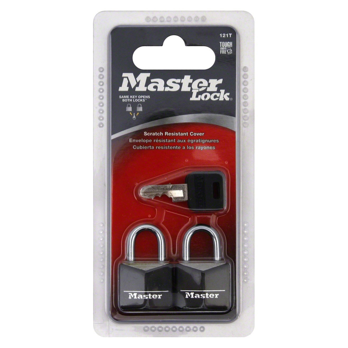 slide 1 of 1, Master Lock 20mm Key Lock Silver, 2 ct