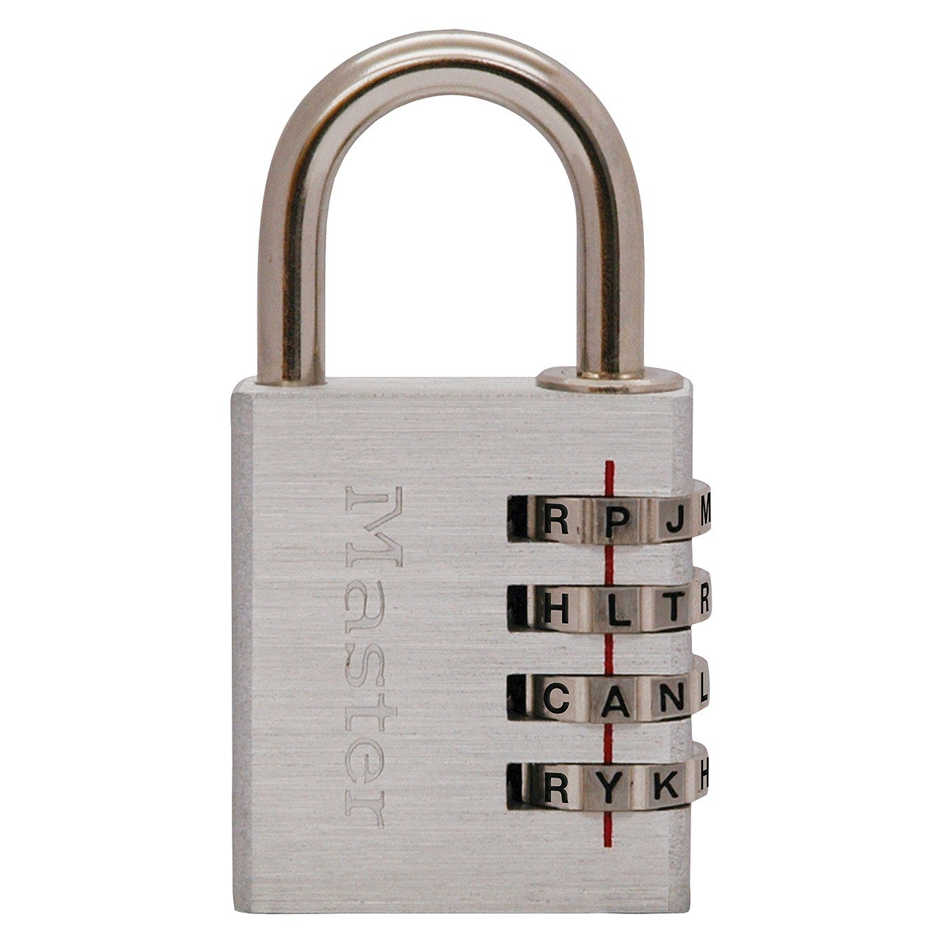 slide 1 of 1, Master Lock Alphabet Sport Combination Padlock - Silver, 1 ct