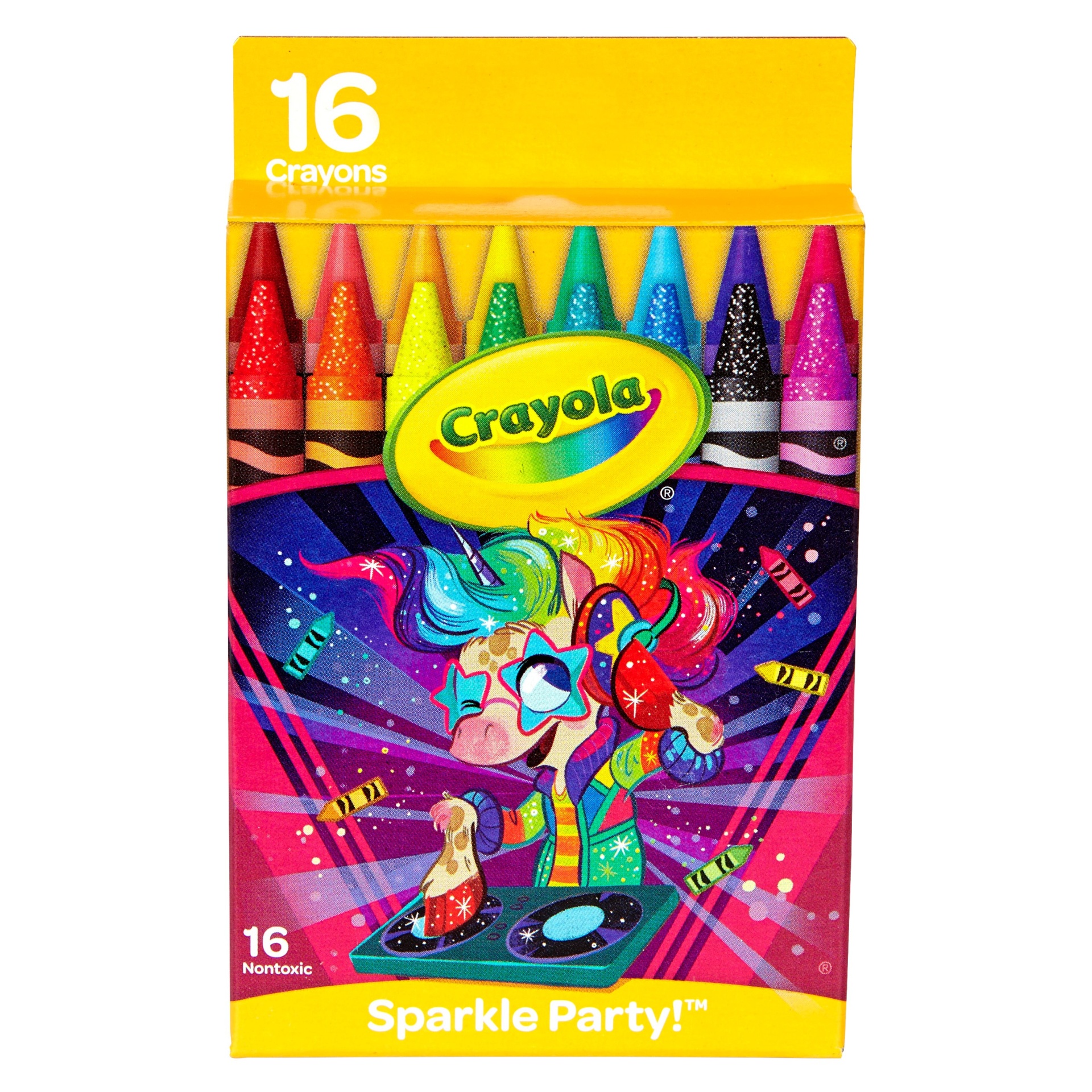 slide 1 of 5, Crayola Crayon Pack - Sparkle Party, 16 ct