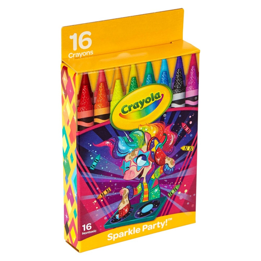 slide 4 of 5, Crayola Crayon Pack - Sparkle Party, 16 ct