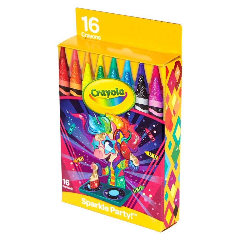 slide 5 of 5, Crayola Crayon Pack - Sparkle Party, 16 ct