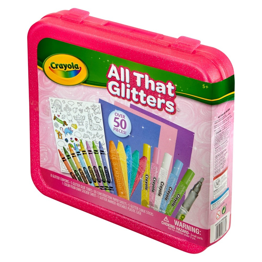 slide 4 of 6, Crayola All That Glitters Coloring Kit, 51 ct