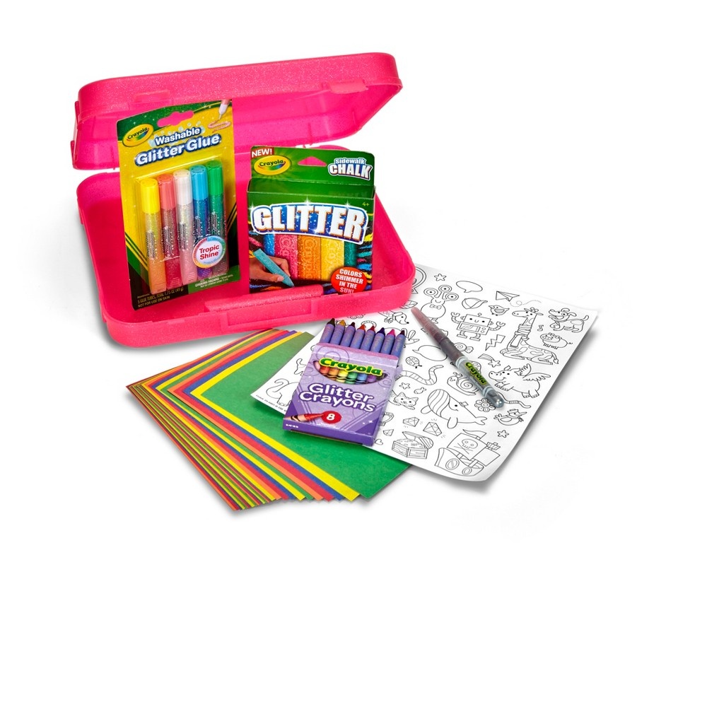 slide 5 of 6, Crayola All That Glitters Coloring Kit, 51 ct