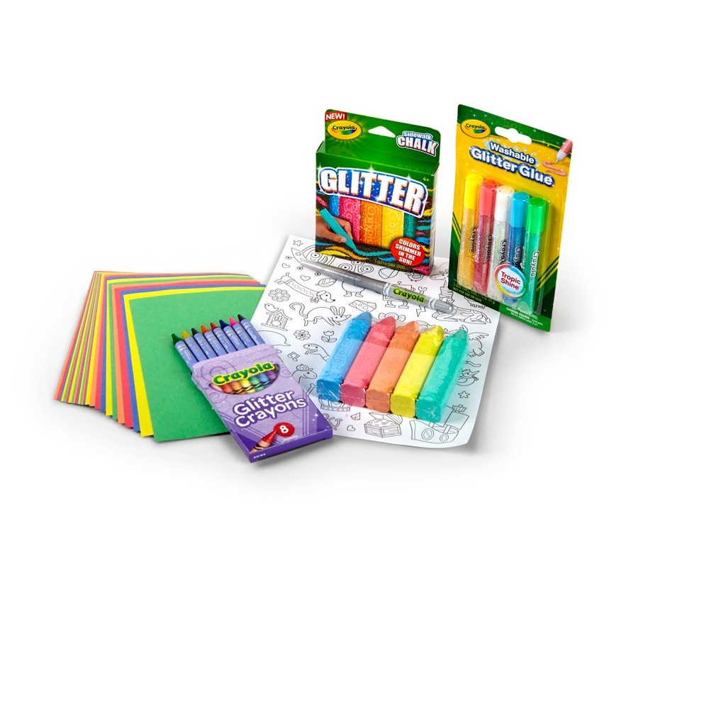 slide 6 of 6, Crayola All That Glitters Coloring Kit, 51 ct