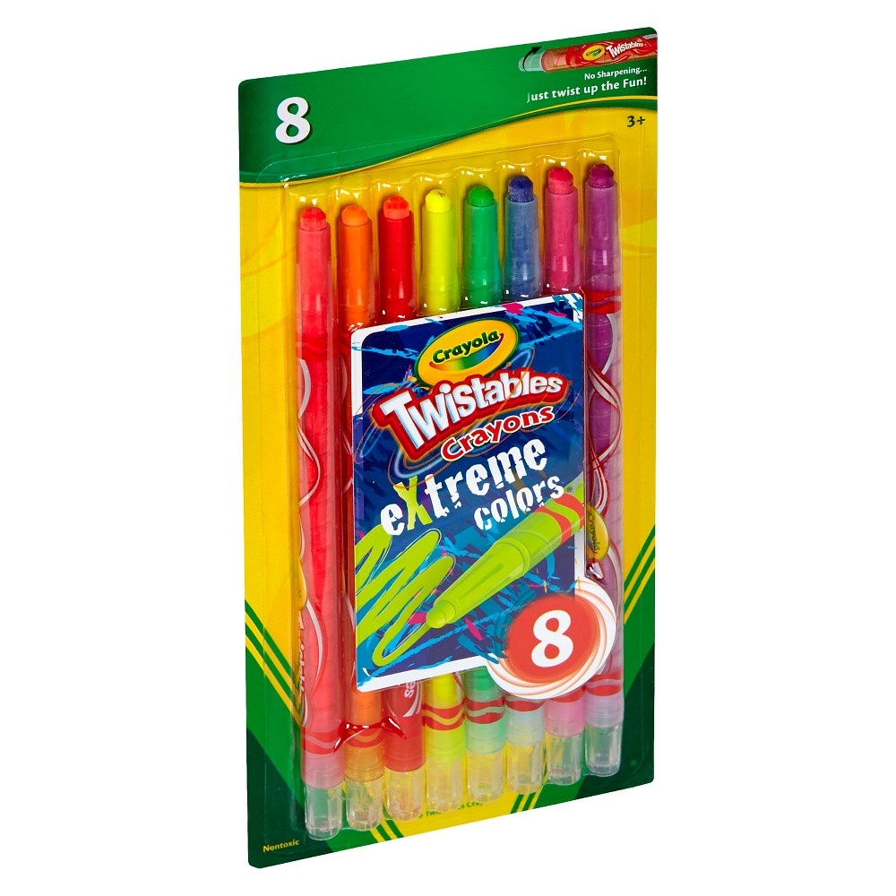 slide 2 of 5, Crayola Twistable Crayons eXtreme Colors, 8 ct