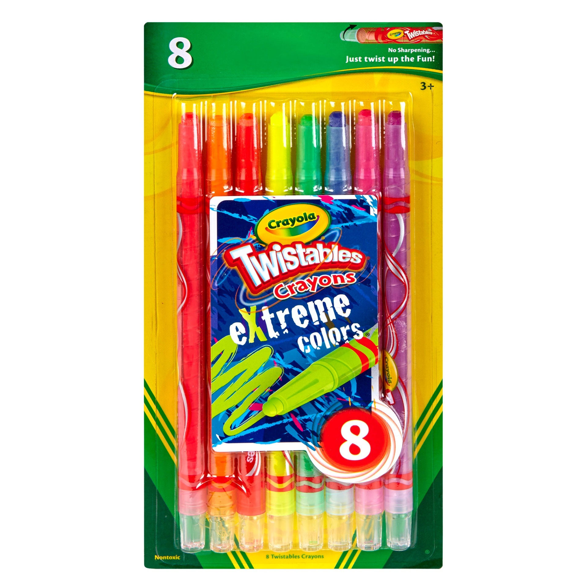 slide 1 of 5, Crayola Twistable Crayons eXtreme Colors, 8 ct