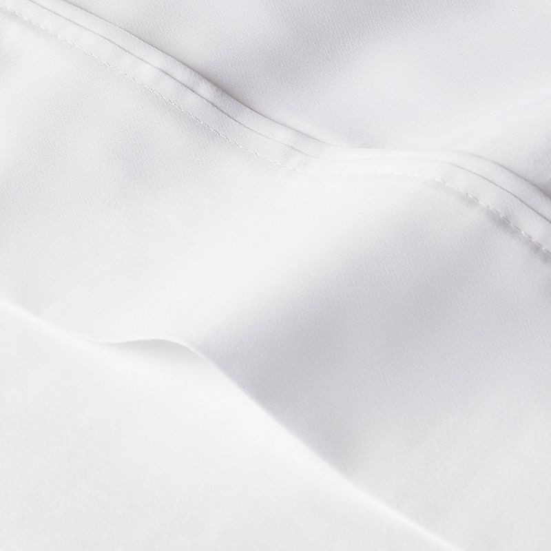 slide 3 of 4, Standard Solid Performance 400 Thread Count Pillowcase Set White - Threshold™: Cotton Sateen, OEKO-TEX Certified, Set of 2, 1 ct