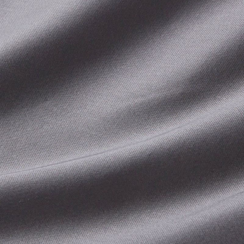 slide 4 of 4, Standard Solid Performance 400 Thread Count Pillowcase Set Dark Gray - Threshold™: Cotton Sateen, Wrinkle-Resistant, OEKO-TEX Certified, 1 ct