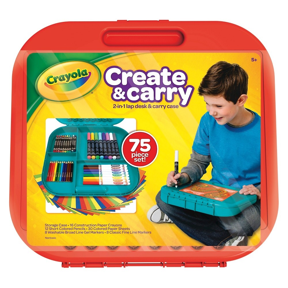 slide 3 of 6, Crayola Create & Carry Case Coloring Kit, 1 ct