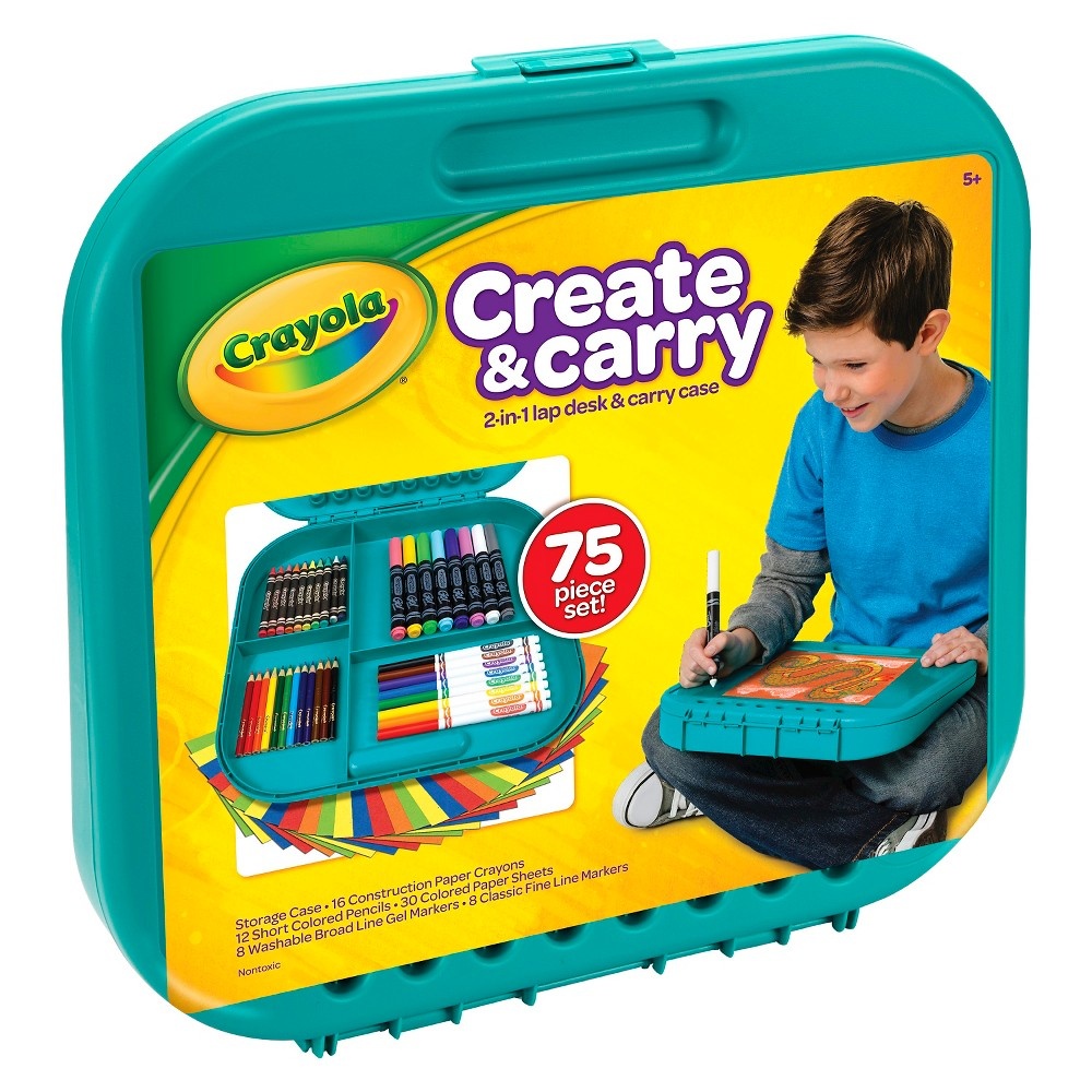 slide 2 of 6, Crayola Create & Carry Case Coloring Kit, 1 ct