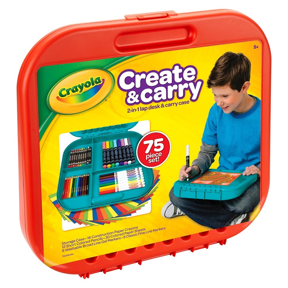 slide 4 of 6, Crayola Create & Carry Case Coloring Kit, 1 ct