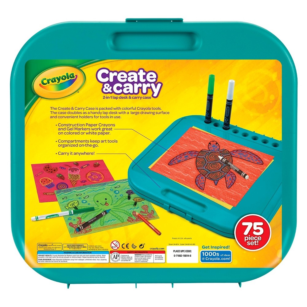 slide 5 of 6, Crayola Create & Carry Case Coloring Kit, 1 ct