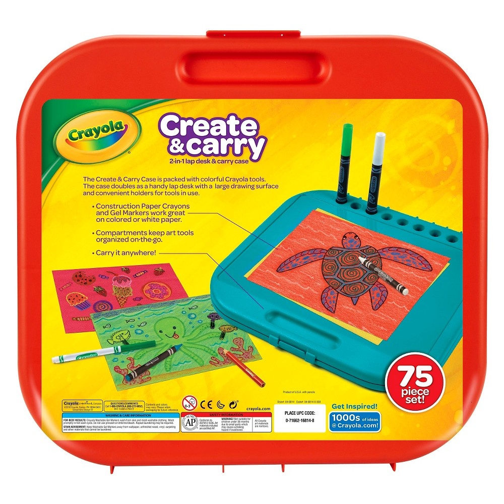 slide 6 of 6, Crayola Create & Carry Case Coloring Kit, 1 ct