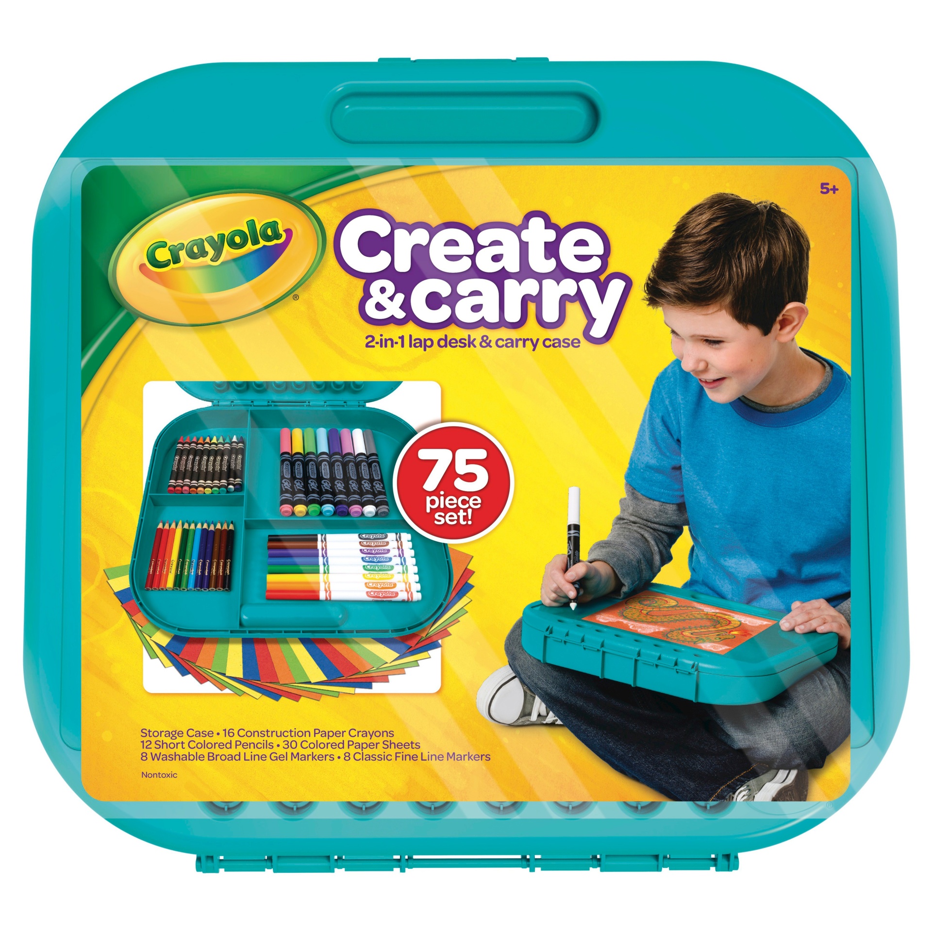 slide 1 of 6, Crayola Create & Carry Case Coloring Kit, 1 ct