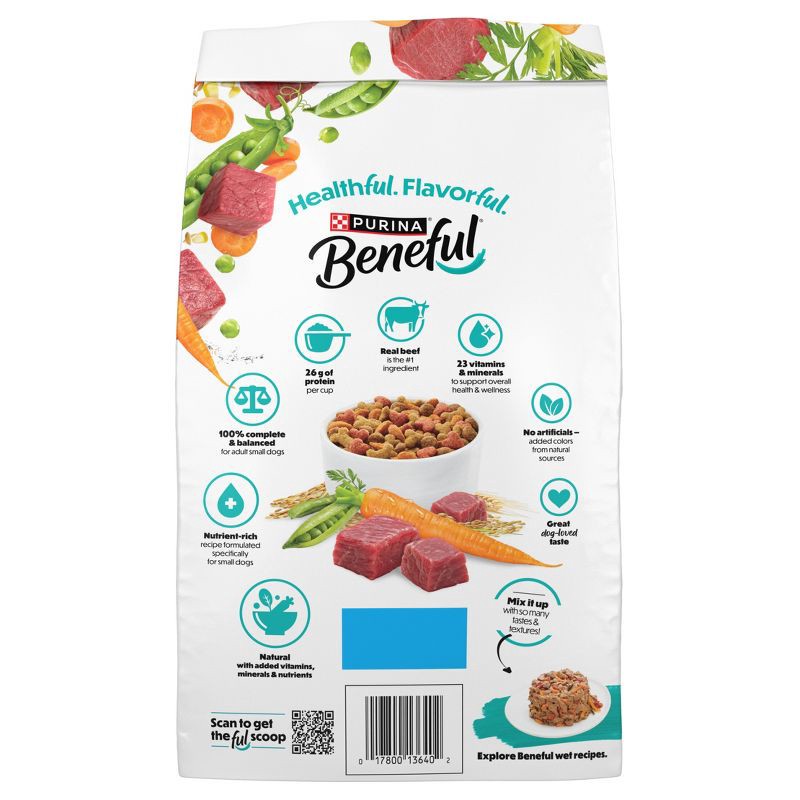 slide 2 of 12, Purina Beneful IncrediBites Small Bite Real Beef Flavor Dry Dog Food for Small Dogs - 3.5lbs, 3.5 lb
