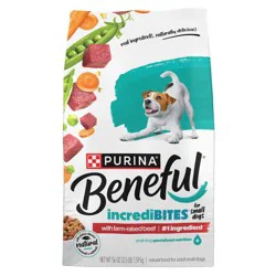 Purina Beneful IncrediBites Small Bite Real Beef Flavor Dry Dog Food for Small Dogs - 3.5lbs