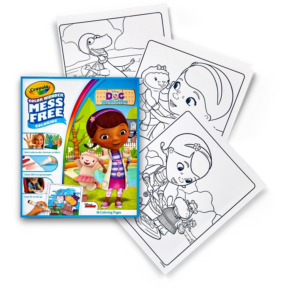 slide 4 of 6, Crayola Color Wonder Refill Coloring Book- Doc Mcstuffins, 1 ct