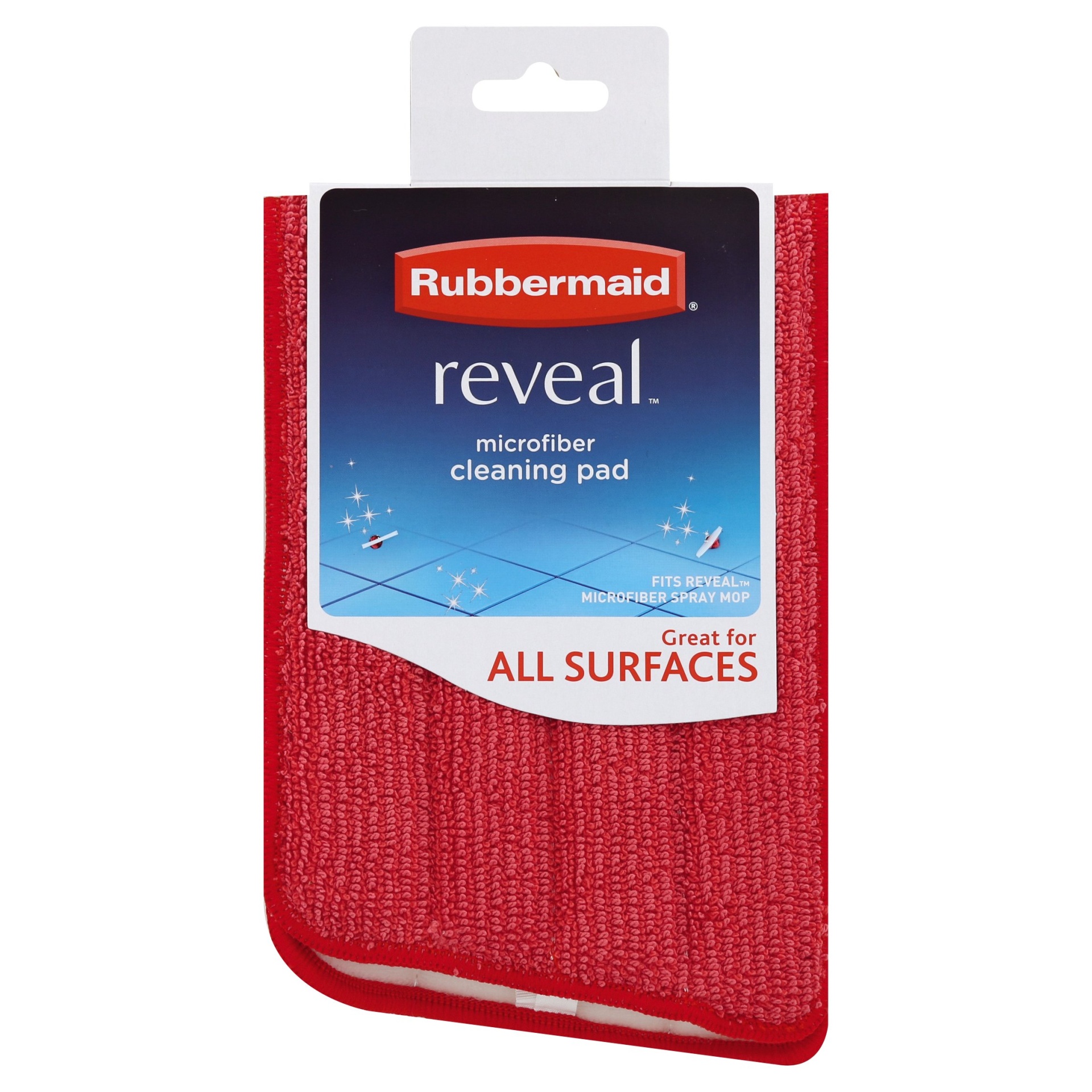 slide 1 of 4, Rubbermaid Reveal Cleaning Microfiber Wet Mopping Pad, 1 ct