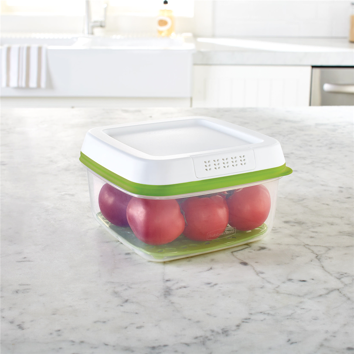 slide 8 of 8, Rubbermaid Food Storage Container Green, 1 ct