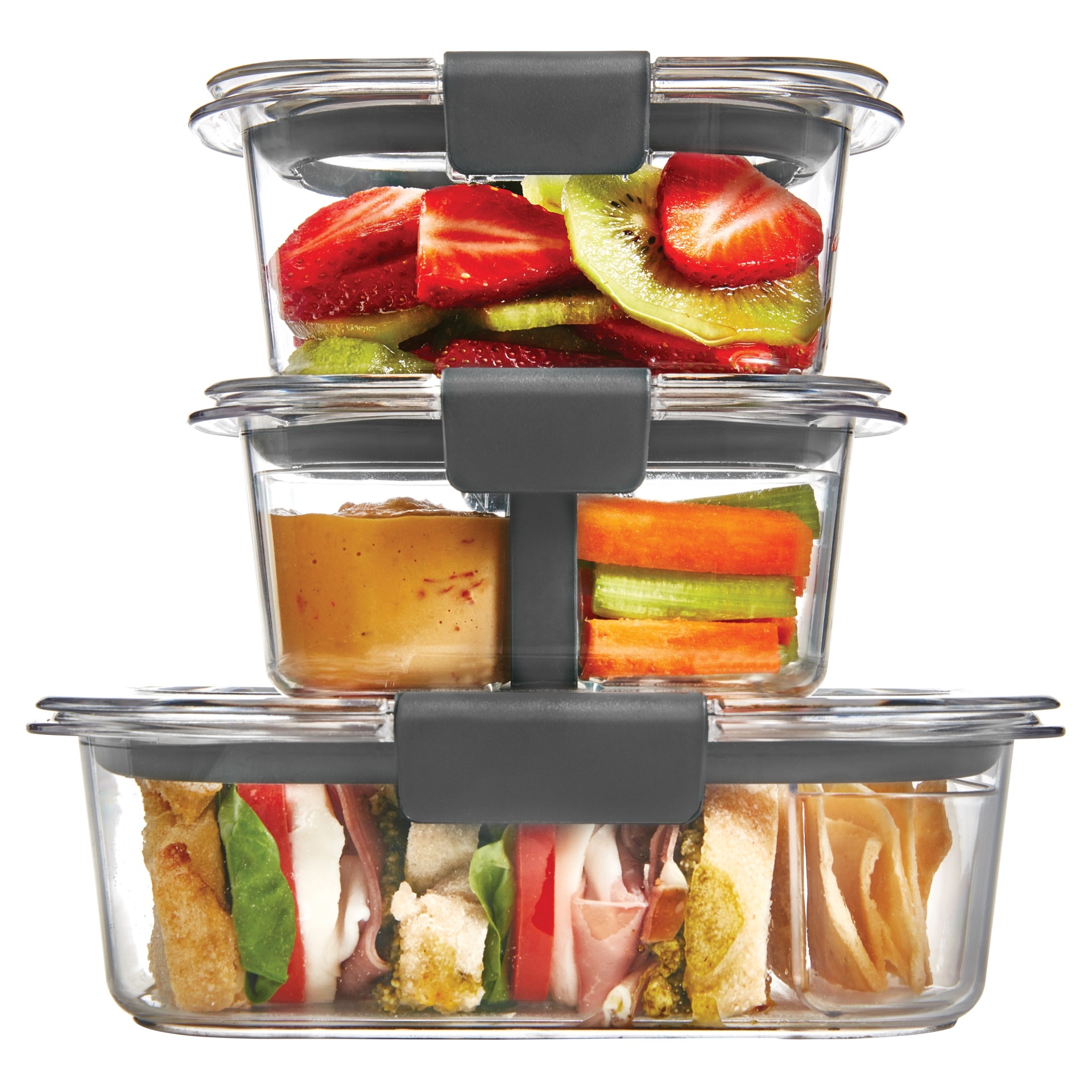 Rubbermaid Brilliance Rectangular Lunch/Sandwich Food Storage