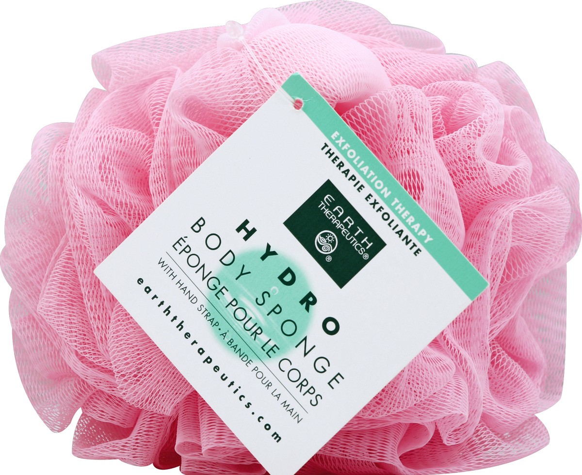 slide 2 of 2, Earth Therapeutics Body Sponge with Hand Strap Hydro, 1 ct