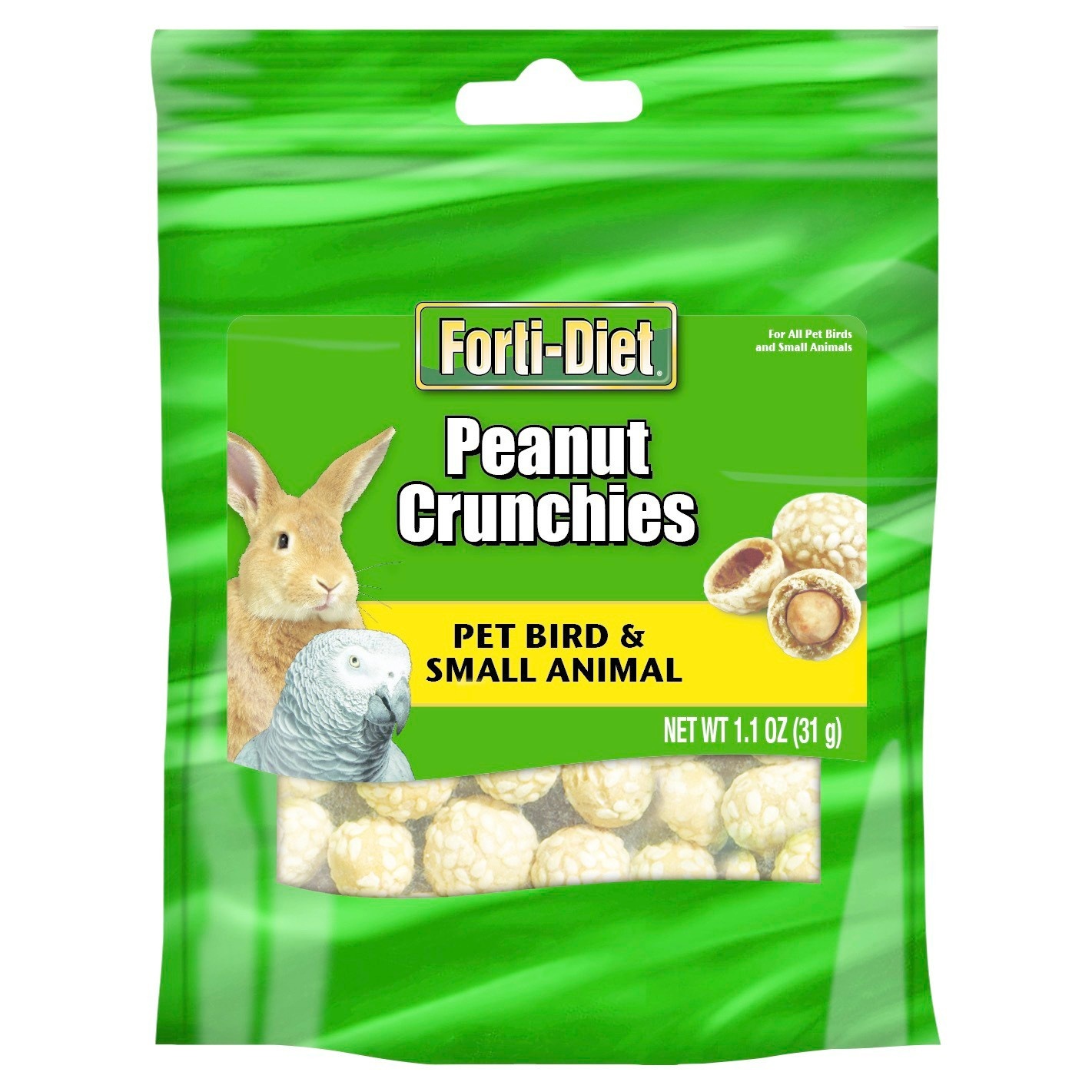 slide 1 of 1, Kaytee Peanut Crunches Small Animal Pet Treat, 1.1 oz