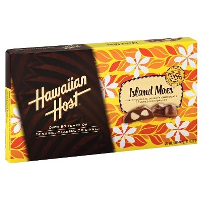 slide 1 of 1, Hawaiian Host Island Macs Chocolates - 5oz, 5 oz