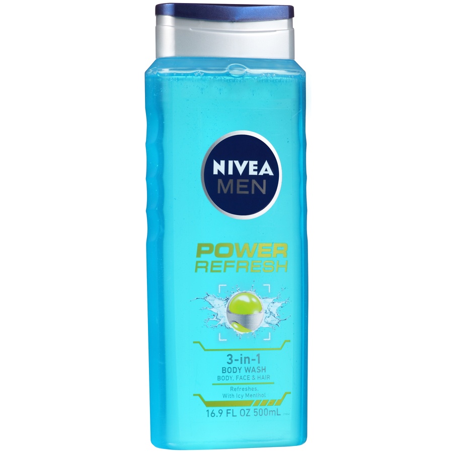 slide 2 of 7, Nivea Men Power Refresh Body Wash, 16.9 fl oz