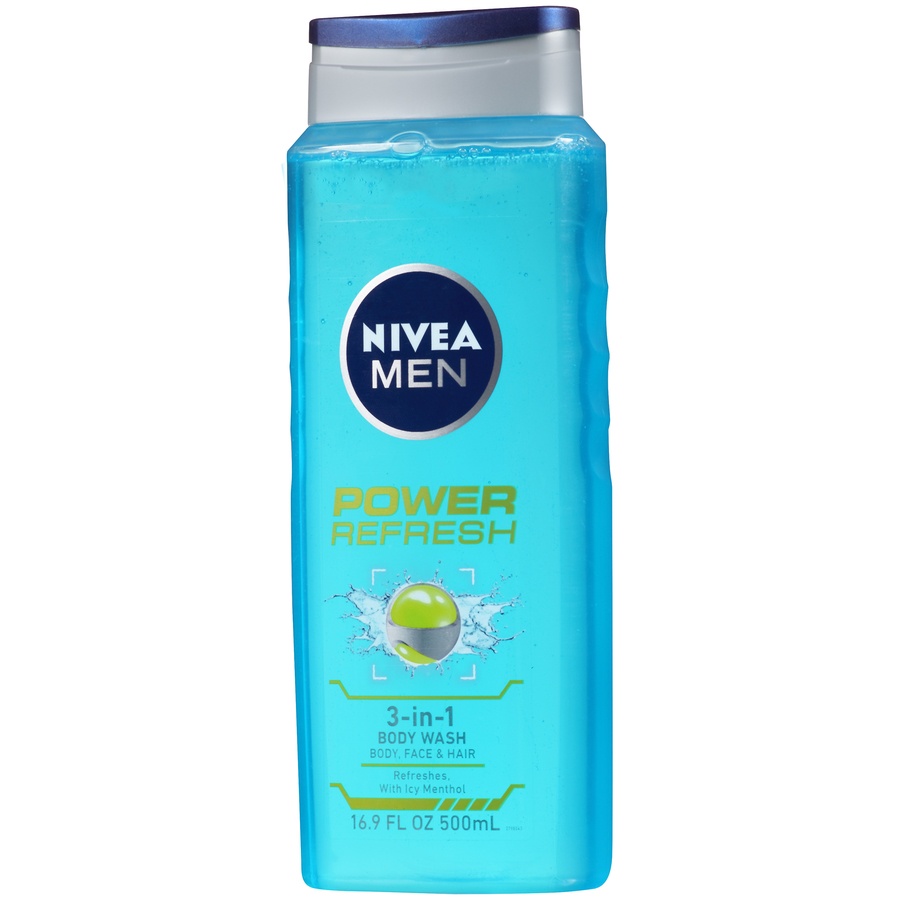 slide 3 of 7, Nivea Men Power Refresh Body Wash, 16.9 fl oz