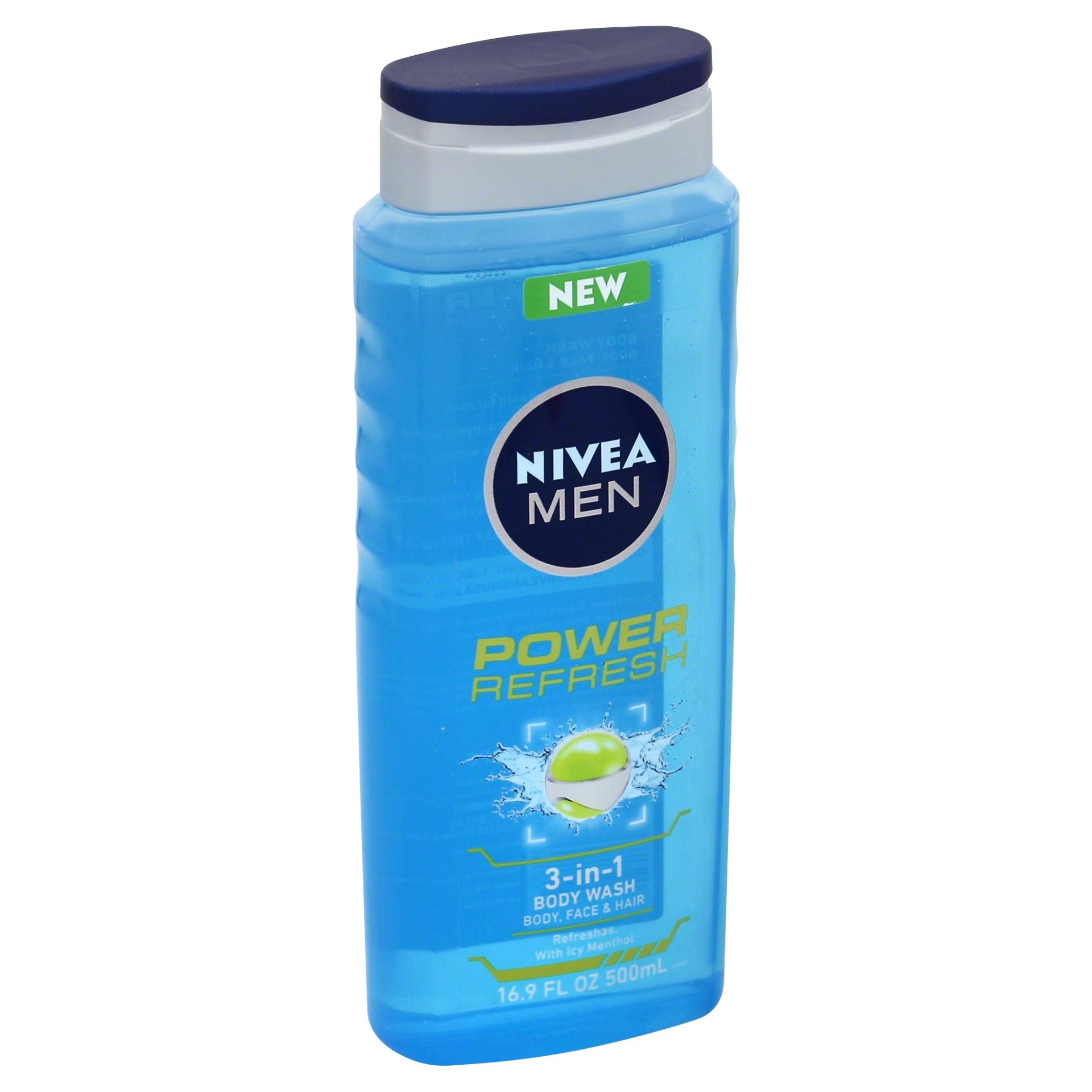 slide 1 of 7, Nivea Men Power Refresh Body Wash, 16.9 fl oz