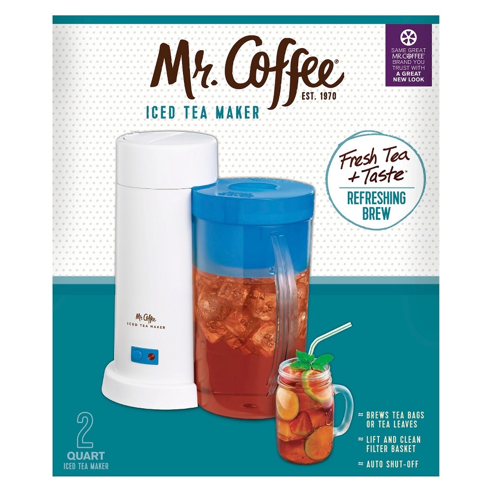 slide 3 of 3, Mr. Coffee Iced Tea Maker - Blue, 2 qt