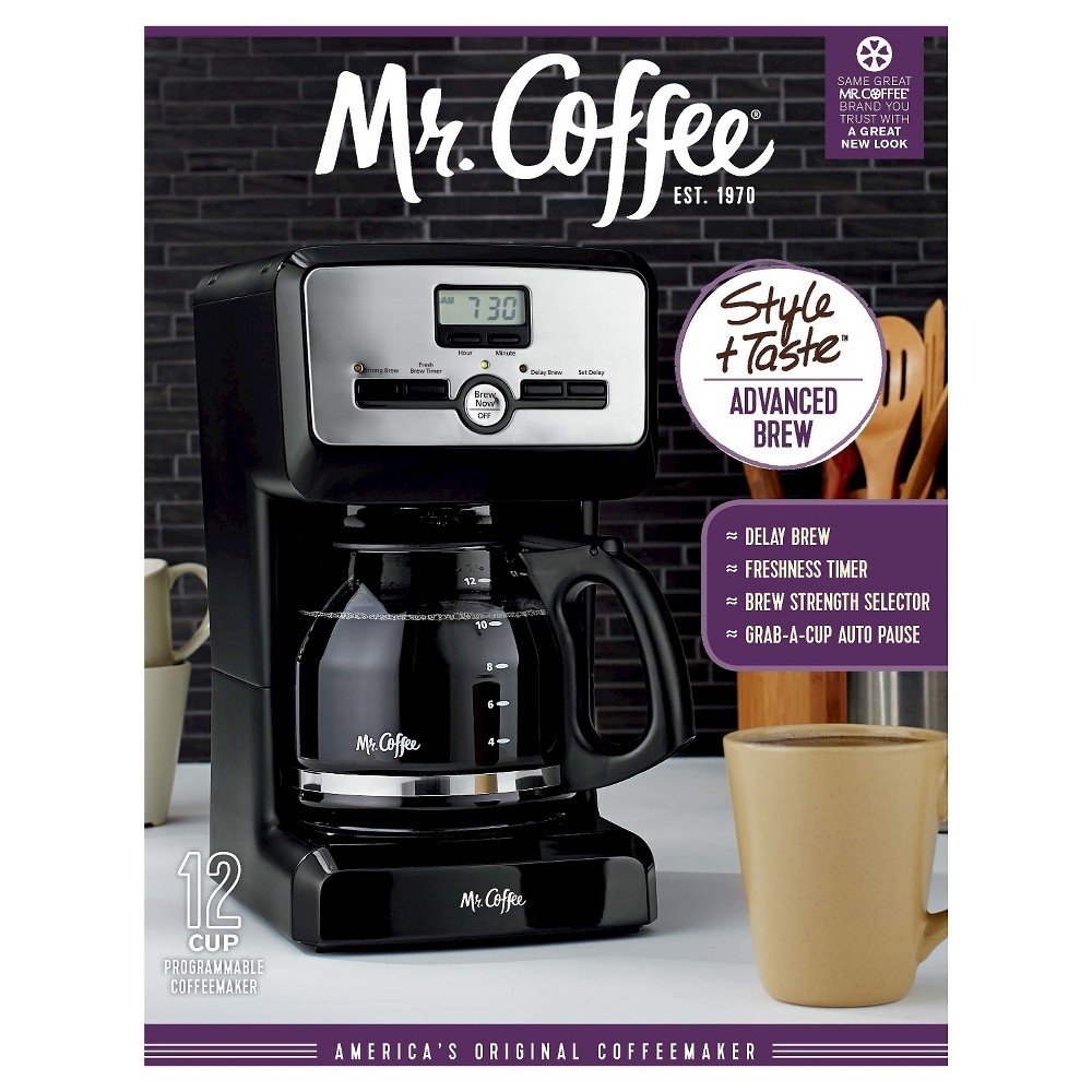 slide 5 of 9, Mr. Coffee 12-Cup Programmable Coffee Maker , 1 ct