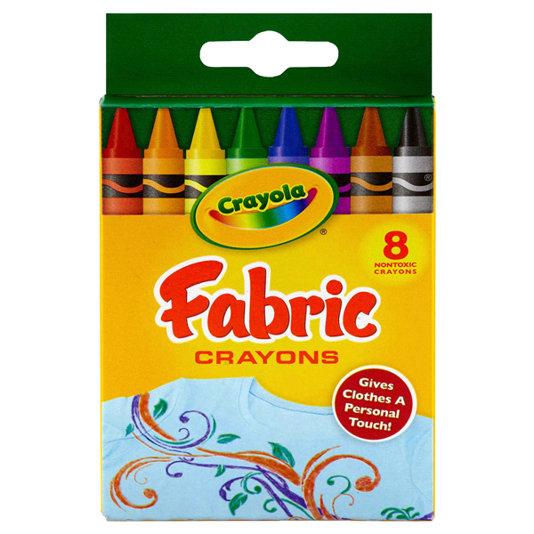 slide 1 of 5, Crayola Fabric Crayons, 8 ct