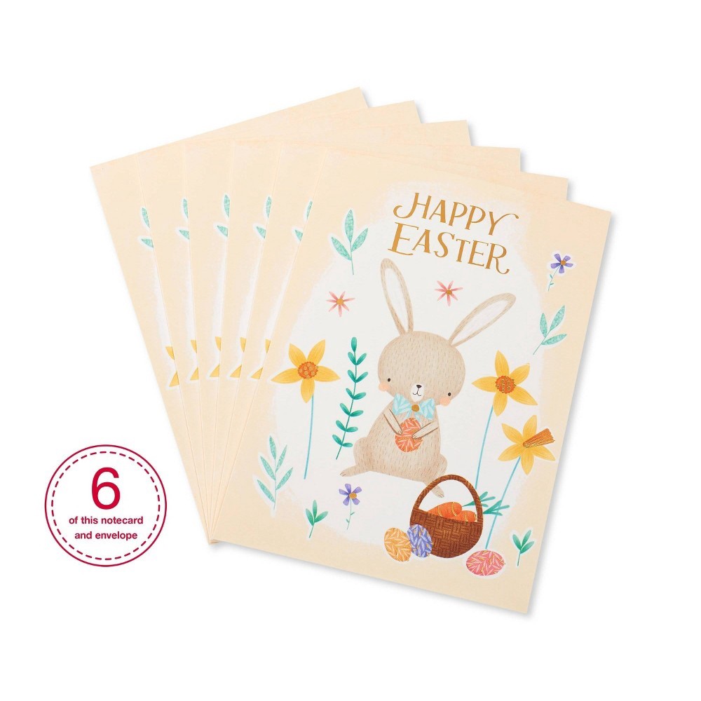 slide 2 of 7, Carlton Cards Easter Bunny Greeting Cards, 6 ct