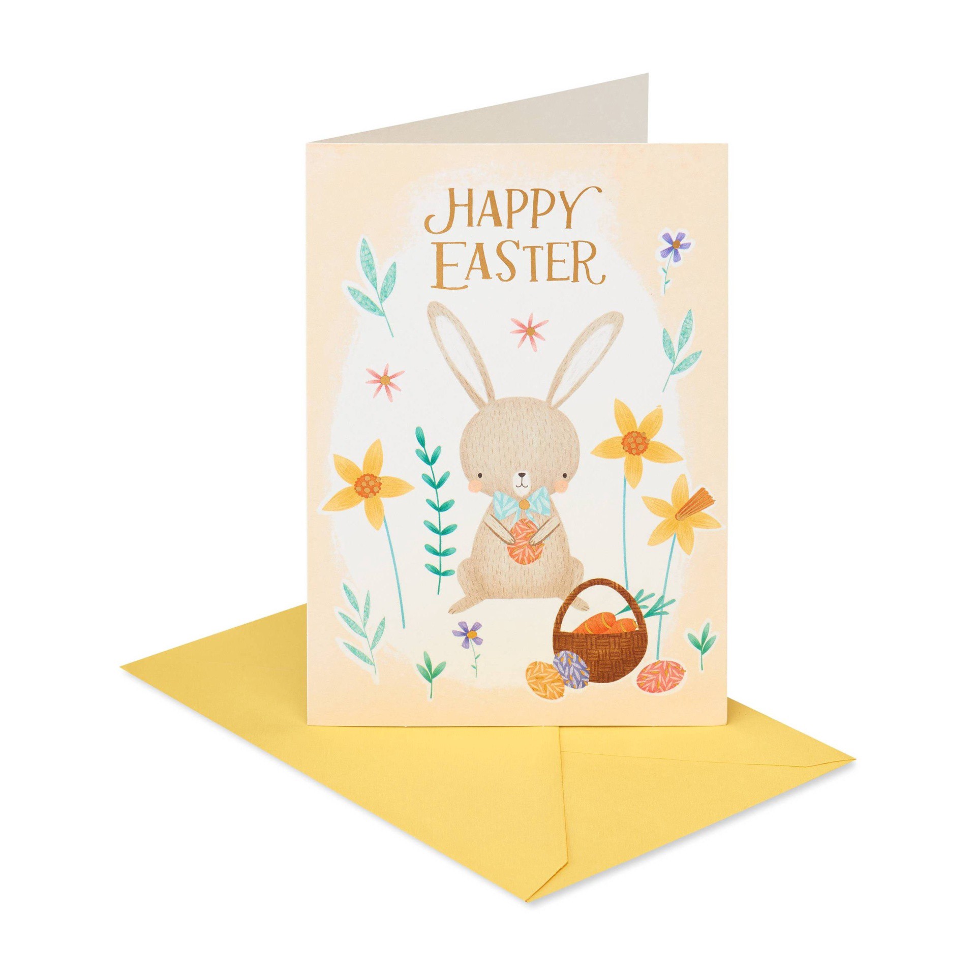 slide 1 of 7, Carlton Cards Easter Bunny Greeting Cards, 6 ct