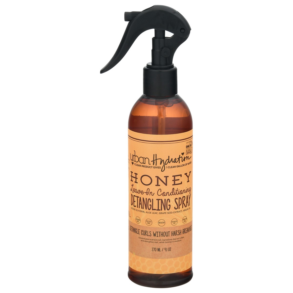 slide 1 of 9, Urban Hydration Honey Leave-On Conditioning Honey Detangling Spray 9.1 oz, 9.1 oz