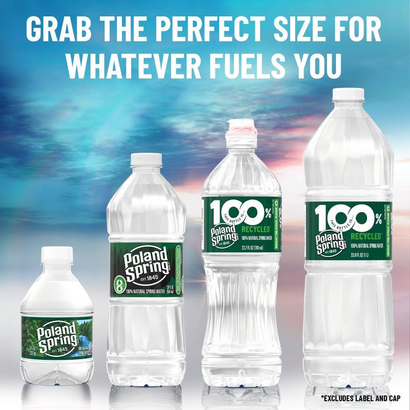 slide 7 of 10, Poland Spring Brand 100% Natural Spring Water - 6pk/23.7 fl oz Sport Cap Bottles, 6 ct; 23.7 fl oz