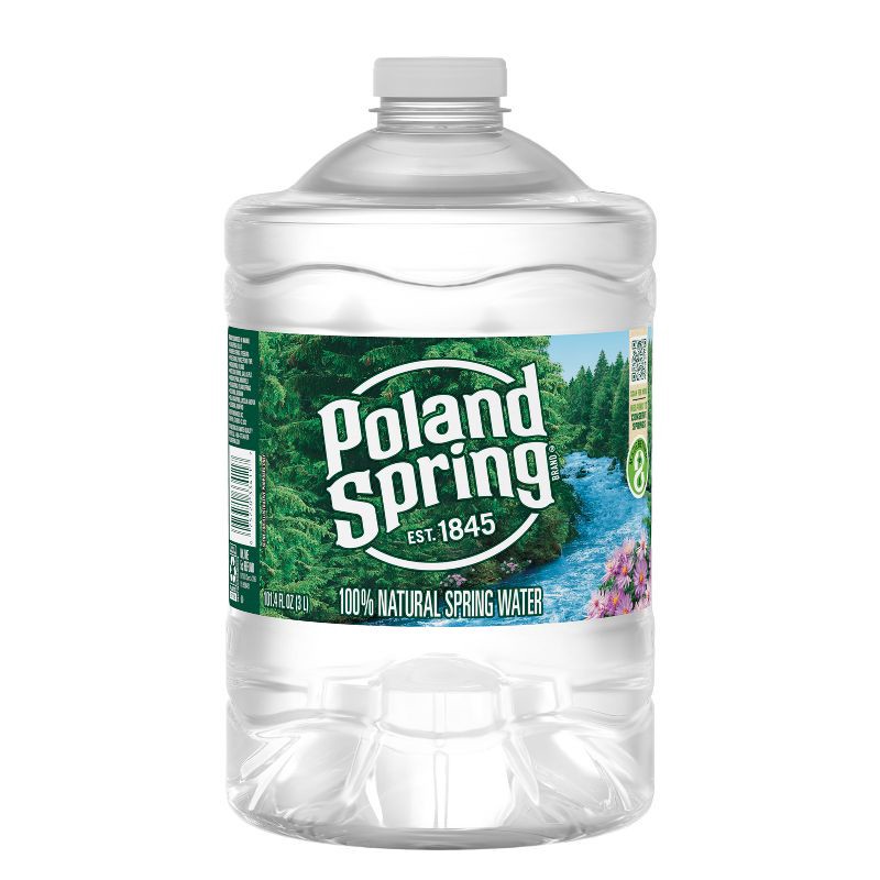 slide 1 of 8, Poland Spring Brand 100% Natural Spring Water - 101.4 fl oz Jug, 101.4 fl oz