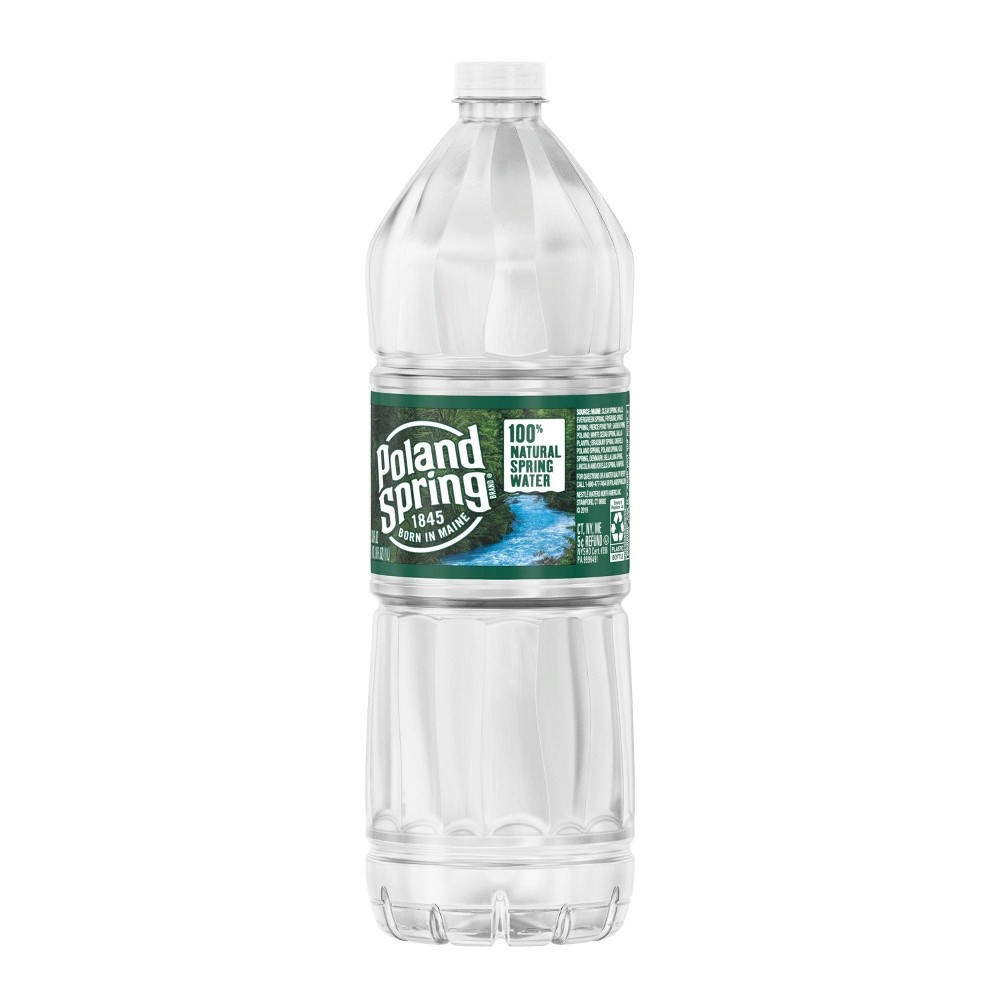 slide 3 of 4, Poland Spring Brand 100% Natural Spring Water Bottle, 33.8 fl oz